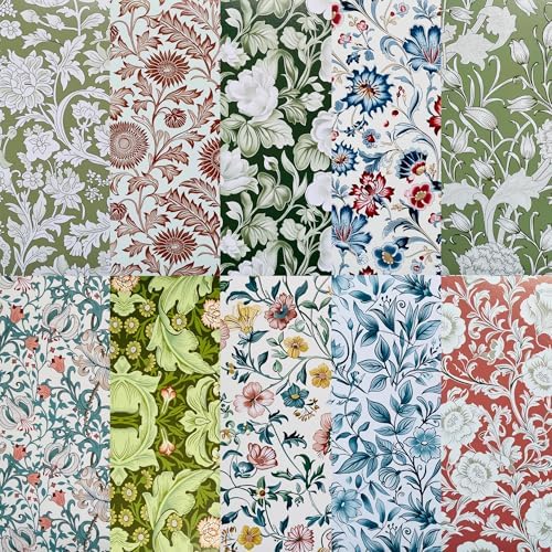 10"x10" 50pcs Cotton Fabric Squares for Sewing Quilting Supplies-Morris A