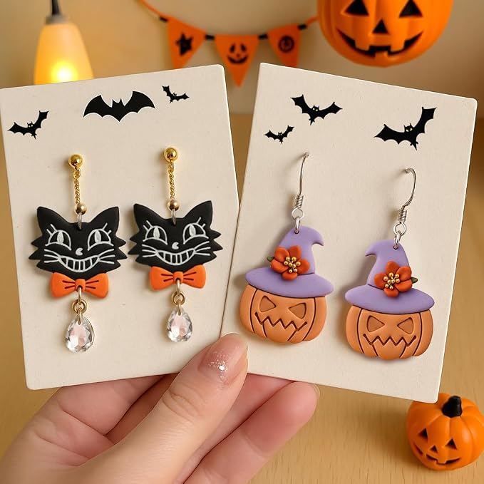 8pcs Halloween Clay Cutters for Polymer Clay Earrings