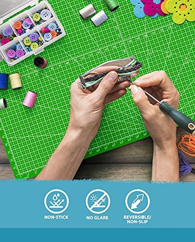 G+ A3 12x18" Self-Healing Cutting Mat for Crafts Double-Sided, Non Slip, Durable - 5-Ply Cutting Board for Sewing and Scrap Booking Perfect for Art&Craft Projects (Made in Taiwan)