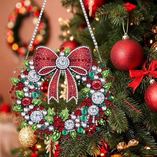 Christmas Hanging Diamond Art Kits for Adult DIY Diamond Painting Kit