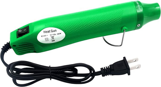 Heat Gun, Mini Hot Air Gun for Crafting Embossing Shrink Wrap, Green | DIY Crafts, Portable, Embossing, Shrink Wrapping, Drying Paint