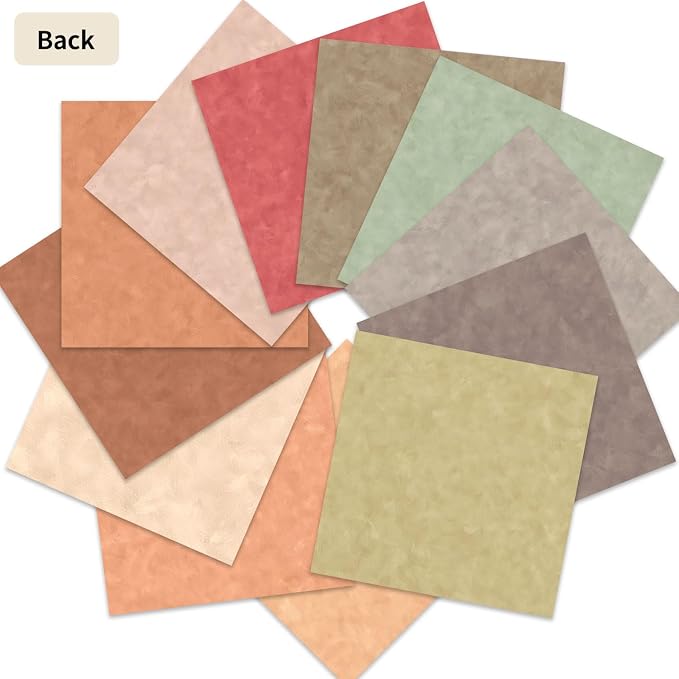 12×12 Boho Scrapbook Paper Vintage Flower Patterned Papers Pad,24 Sheets Double-Sided Bobo Floral Scrapbooking CardStock Paper Pad for Holiday Cardmaking DIY Origami Papers.