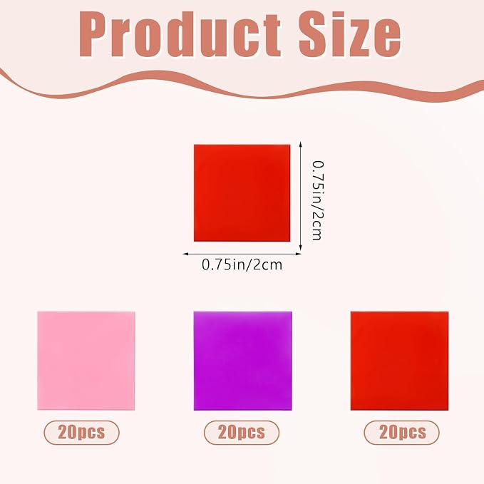 FEBSNOW 60 Piece Diamond Art Wax Pads Diamond Art Painting Glue Clay | Diamond Art Wax Pads, Multi Color, Wax Refills for Crafters, Diamond Art Painting Accessories and Tools