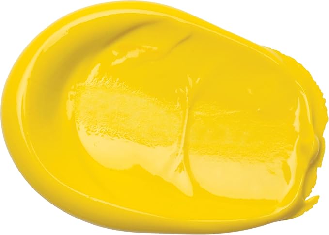Liquitex BASICS Acrylic Paint, 8.5-oz Tube, Primary Yellow | Medium Viscosity, Satin Finish, Lightfast, Fine Art Pigments, Range of Opacities, Easy Blending