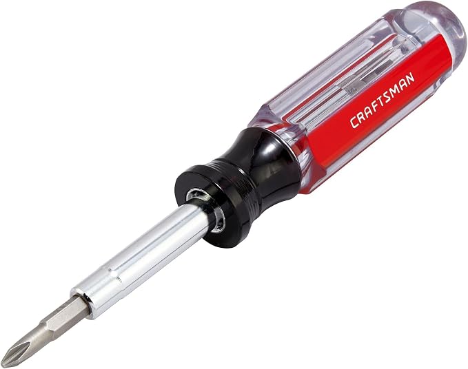 CRAFTSMAN Screwdriver Multi-Bit Set, 6 in 1, Acetate Handle (CMHT66052) (Pack of 6)