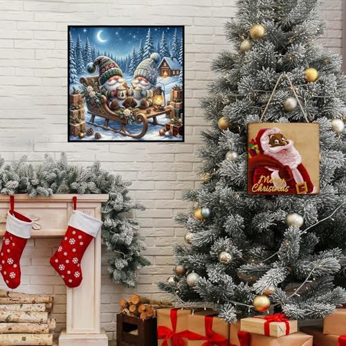 Axquilon Christmas Diamond Art Kits for Adults 14x14 inch