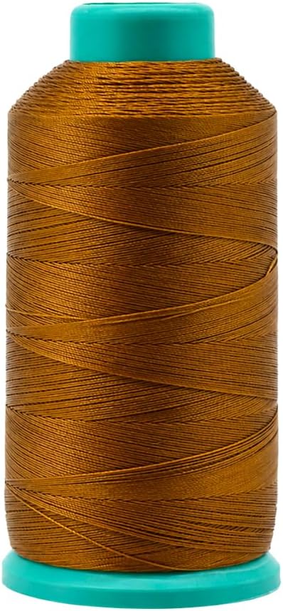 Mandala Crafts Size 69 210D T70 Brown Combo Bonded Nylon Thread, 6000 YDs