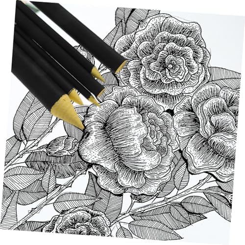 TEHAUX 12pcs Blending Stump Artists Ergonomic Paper Wiper Tools for Sketching Drawing for Pastel Blending Compact Lightweight Design