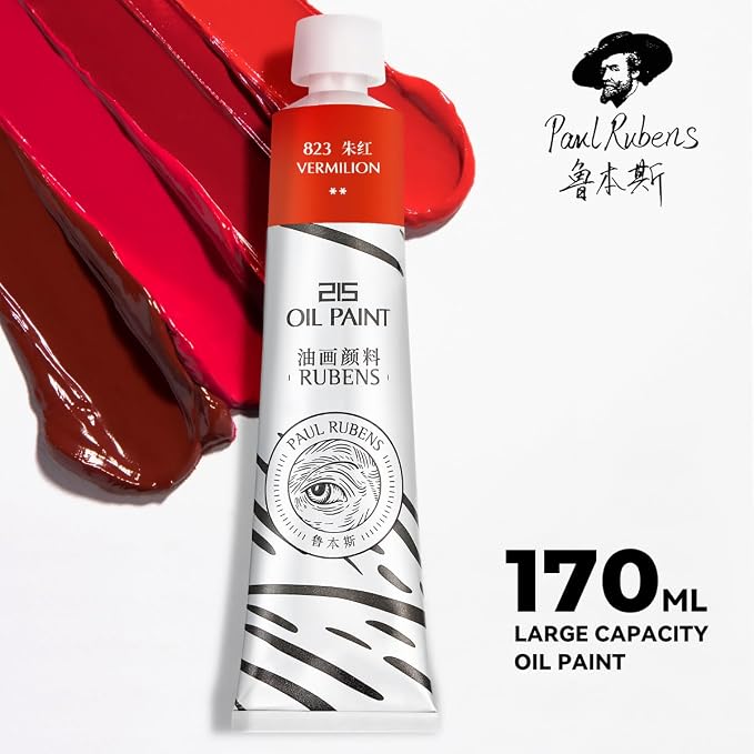 Paul Rubens Oil Paint, 20 Basic Colors*170 ml Large Professional Tubes | Oil Based Paint with High Saturation, Creamy Texture, and Consistency,Art Supplies for Artists, Students, Beginners