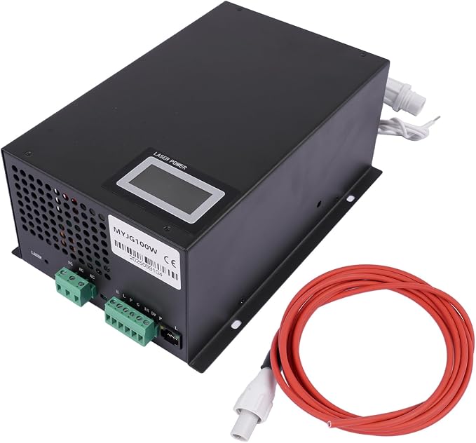 Voniter 100 Watt Laser Power Supply 110V Fits for 80W - 100W Laser Tube Laser Engraver Cutter M100 (MYJG100 Upgrade)