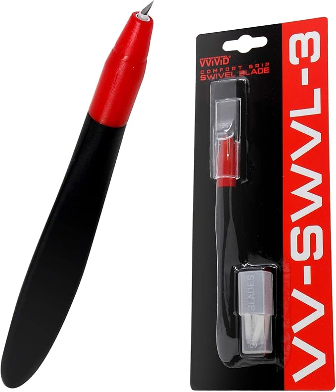 VViViD 360 Degree Comfort Grip Swivel Blade Craft Cutting Knife (2 Pack)