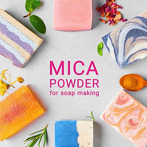 Mica Powder for Resin Coloring 50 Colors Set - Pigment Powder for Nails