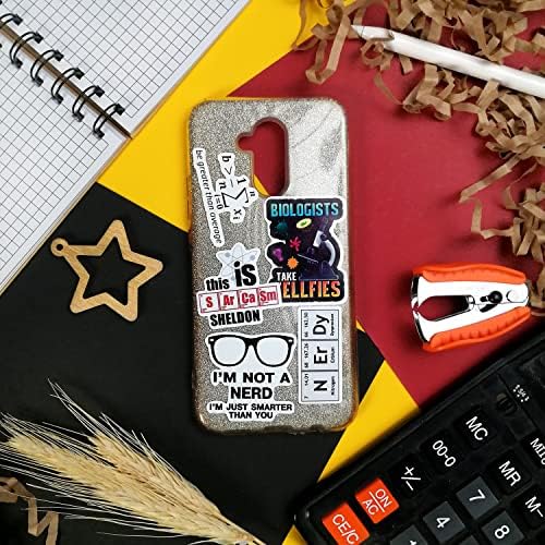 100Pcs Nerd Stickers, Cool Nerd Gifts for Men, Nerdy Stickers for Laptop, Science, Math, Physics, History Decals, Gifts for Women & Men