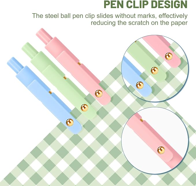 Ddaowanx Colored Gel Pens Set,0.5mm Retractable Quick Dry Ink Pens Bulk