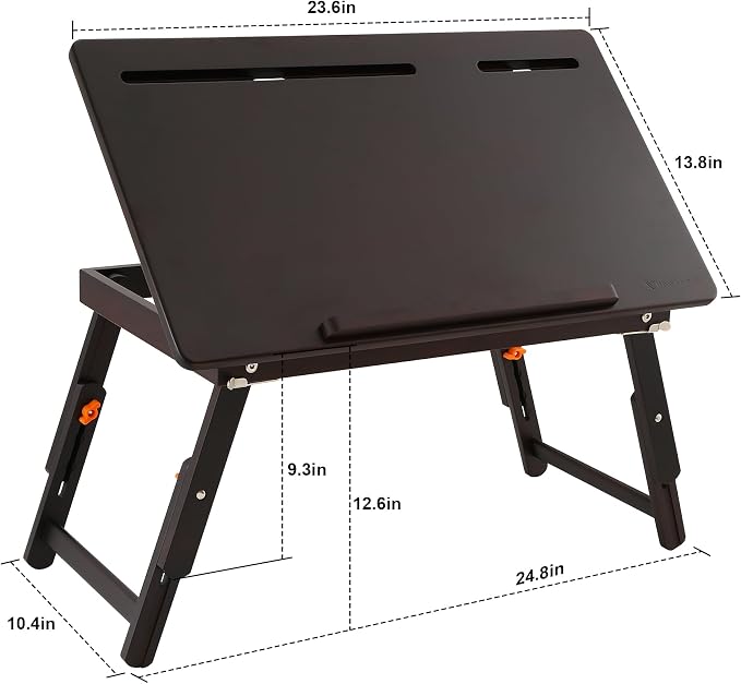 Nnewvante Drawing Table, Foldable Drafting Desk, Adjustable Height & Angle
