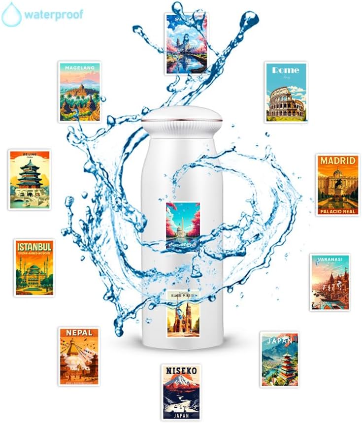 50Pcs World Landmark Travel Stickers Set