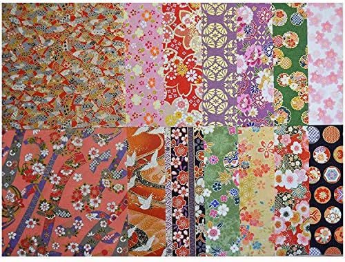 Yuzen Washi Paper 15x15cm Japanese Chiyogami Origami 80 Sheets Assortment