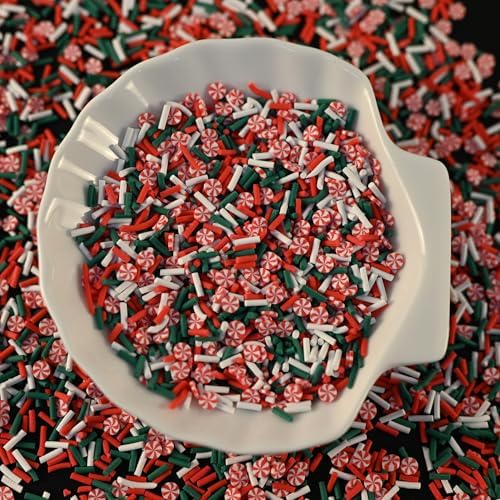 LIKETURE Fake Sprinkles 110g Fake Christmas Sprinkles Non-edible Craft Sprinkles Faux Sprinkles for Crafts Plastic Sprinkle Decoration Slime Sprinkles Slime Add Ins Shaker Card Filler(Gray)