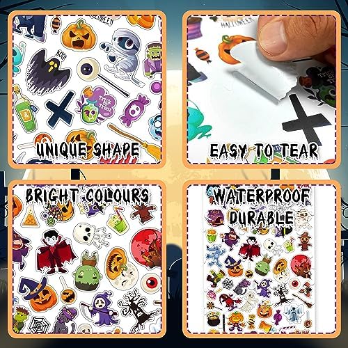 LINAYE Halloween Stickers for Kids 24 Sheets 1260PCS Stickers Bulk