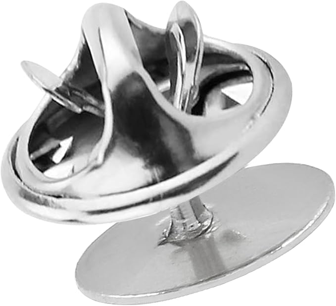 50 Pairs Silver Pin Backs Replacement
