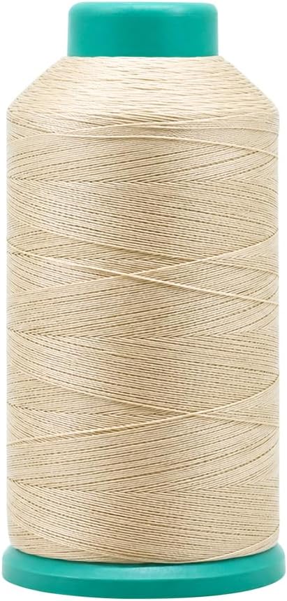 Mandala Crafts Size 69 210D T70 Black Cream Bonded Nylon Thread, 6000 YDs