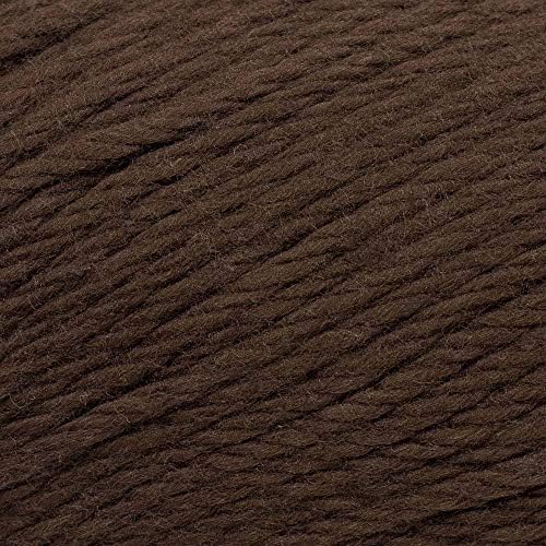 Craft County 100% Cotton Yarn Medium (Size 4) – Weaving, Knitting, and Crochet – Brown (120 Yards)