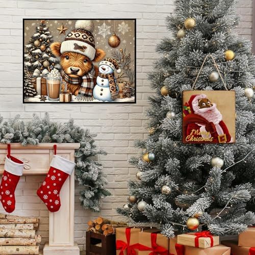 Axquilon Christmas Diamond Art Kits for Adults 16x12 inch