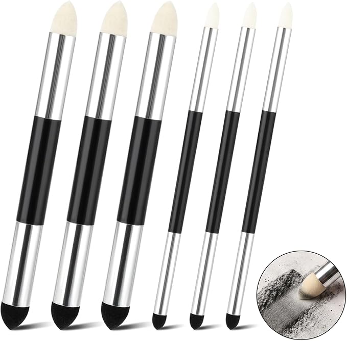 6 Pcs Artist Blending Sponge Pens Dual Tip,Reusable Washable Blending Tools for Oil Pastels,Colored Pencils,Drawing,Sketching,Highlight & Shadow Detail