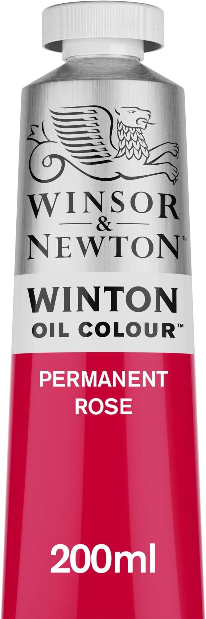 Winsor & Newton Winton Oil Color, 200ml Tube, Permanent Rose | High-quality pigments, Durable, Lightfast, Permanent, Uniform Consistency, Great Pigment Load