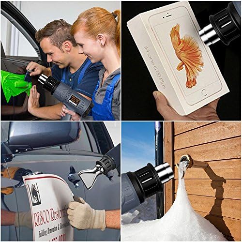 SEEKONE Heat Gun 1800W 122℉-1202℉ Variable Temp for Crafts, Removing Paint