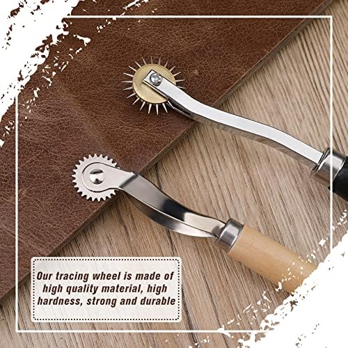 Lunarm Tracing Wheel Sewing Tool 2PCS Professional Stitch Marking Spacer