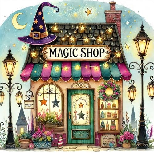 Magic Shop Diamond Art Kits for Adults,Diamond Painting Kits for Beginner
