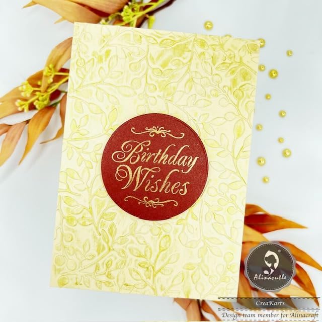 1pc Circle Tag Metal Cutting Die Cut and 2pc Clear Stamps Happy Birthday Stamp for Paper Craft Handmade Card Template Stencil Alina Crafts Art Tools