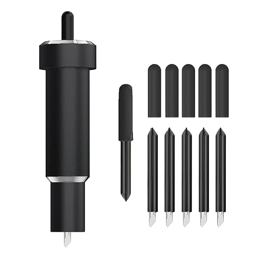 Deep Cut Blade for Maker 3/4/Maker/Explore 3/4/Air 2/Air/One/Venture,60° Deep Point Blade and Housing for Cutting Metallic/Genuine Leather, Craft/EVA Foam, Aluminum Foil, Magnetic Sheet,Etc