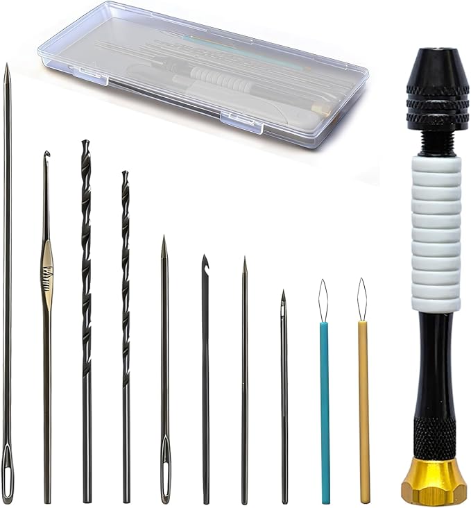 Candle Making Tools for Punching Holes and Inserting Wicks, Candle Making Kit for Adult Beginners Including Wick Needle with Hook and Large Eye, Perfect to Silicone Molds with No Holes for Wicks