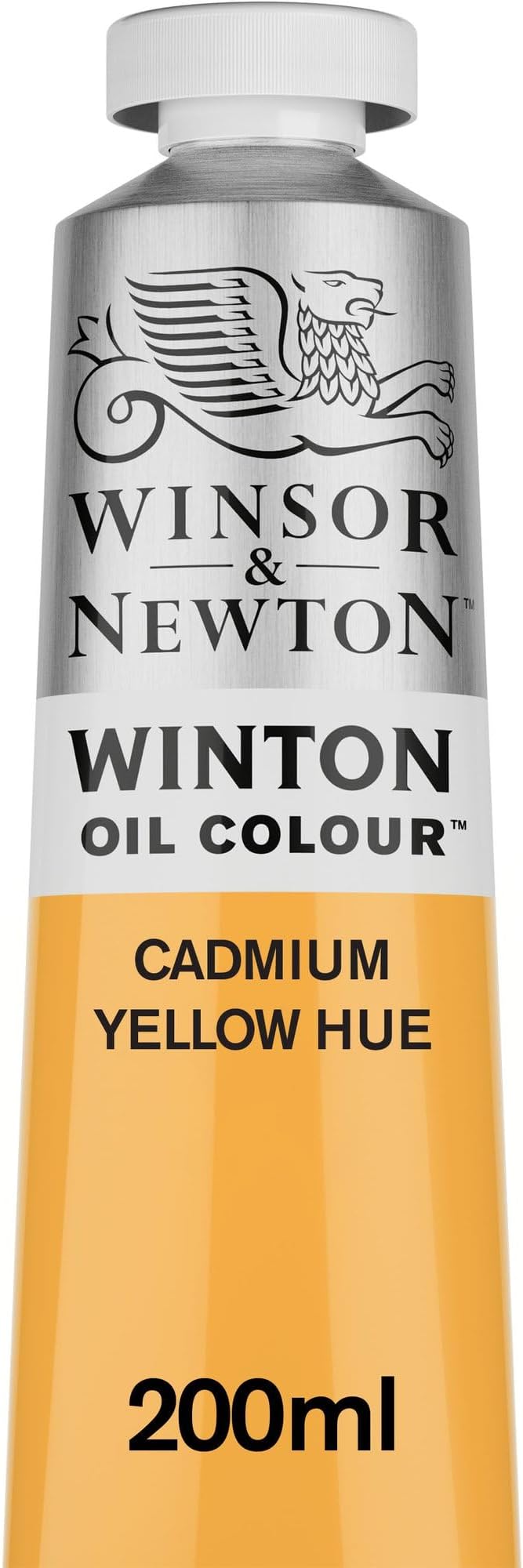 Winsor & Newton Winton Oil Color, 200ml Tube, Cadmium Yellow Hue | High-quality pigments, Durable, Lightfast, Permanent, Uniform Consistency, Great Pigment Load