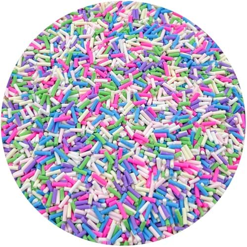 150g Fake Sprinkles Resin Sprinkles Clay Sprinkles Fake Candy Sprinkles Polymer Sprinkles Polymer Clay Slices for Resin Nail Slime Scrapbook DIY Art Crafts Making(249-mixed Color 1)