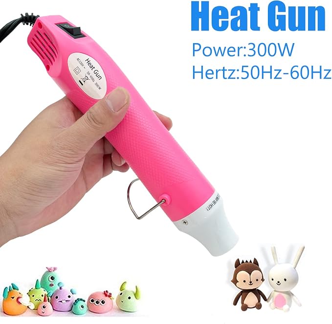 Heat Gun, Mini Hot Air Gun for DIY Crafts Portable Heat Air Gun Tool for Embossing Shrink Wrapping Drying Paint | DIY Crafts, Portable, Embossing, Shrink Wrapping, Drying Paint