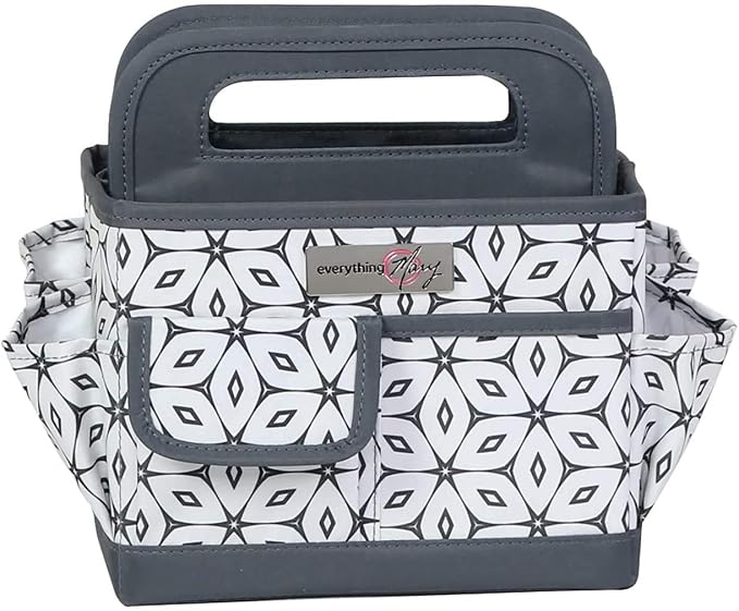 Everything Mary Desktop Organiser Grey/Cream Geometric EVM12830-3