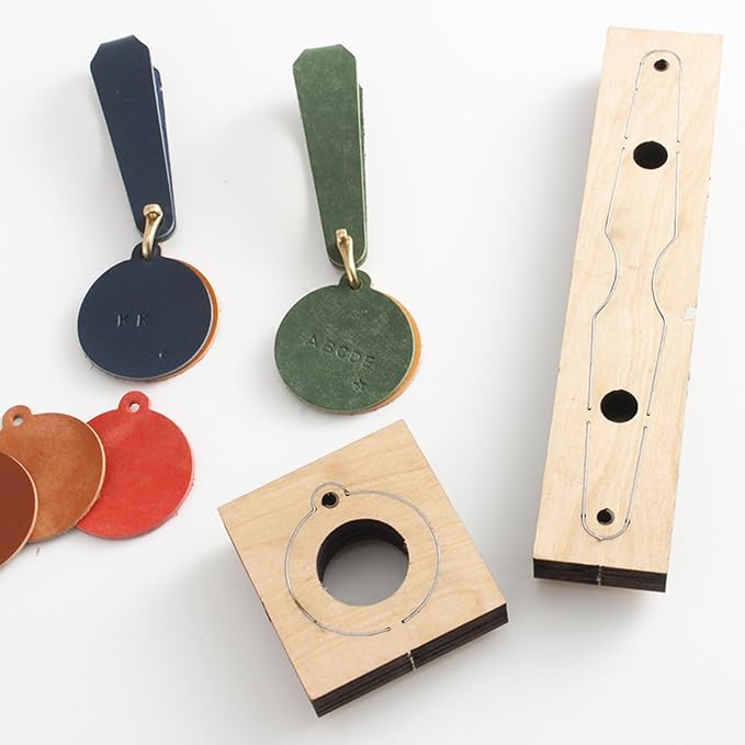 Leather Cutting Die,Leather Keychains Cutting Mold for DIY Leather Crafts (Style4)