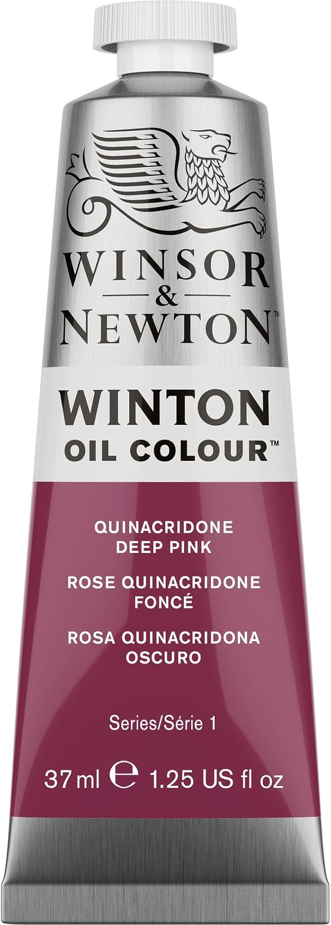 Winsor & Newton Winton Oil Color, 37ml Tube, Quinacridone Deep Pink | Artist pigments, Durable, Lightfast, Permanent, Uniform Consistency, Great Pigment Load
