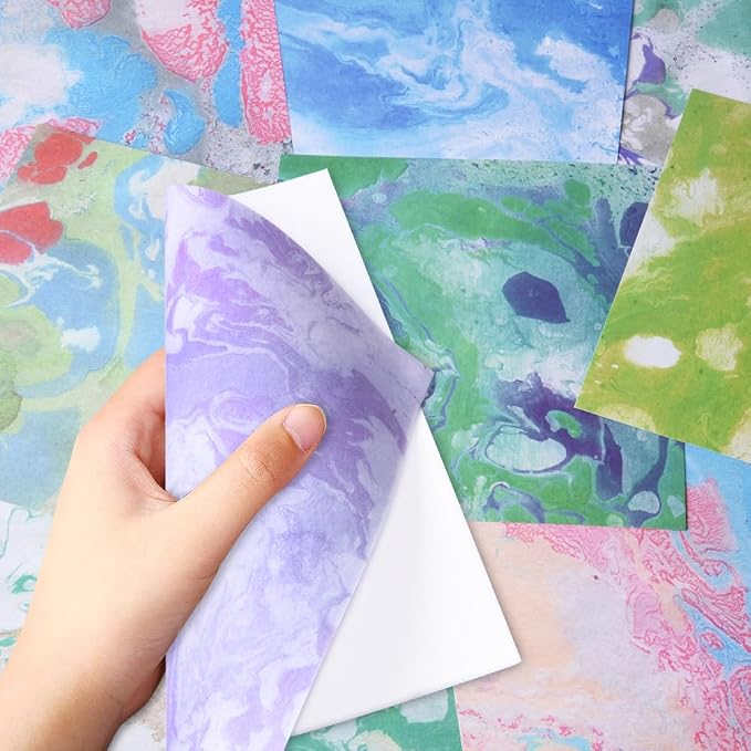 6x6" Cardstock Single Sided Scrapbooking,Craft Decorative Scrap Book Paper | 160gsm,24-Sheet 12Patterns Colored Paper,Junk Journal Supplies,Vivid Origami Papers DIY Craft Gift Wrapping Album.Halo Stain