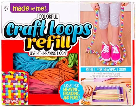 Made By Me Weaving Loom Arts and Crafts Kit, Loops Refill