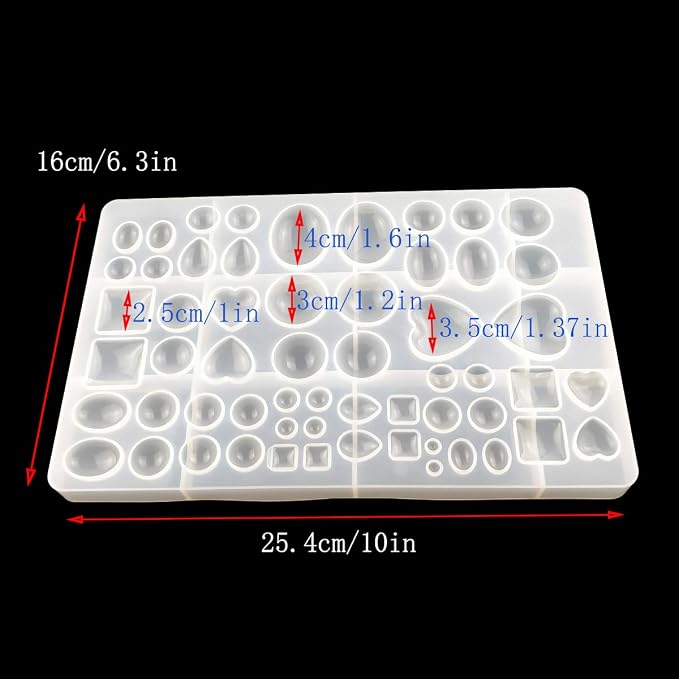 yuntop Jewelry Casting Molds,Gem Jewelry Silicone Casting Mold