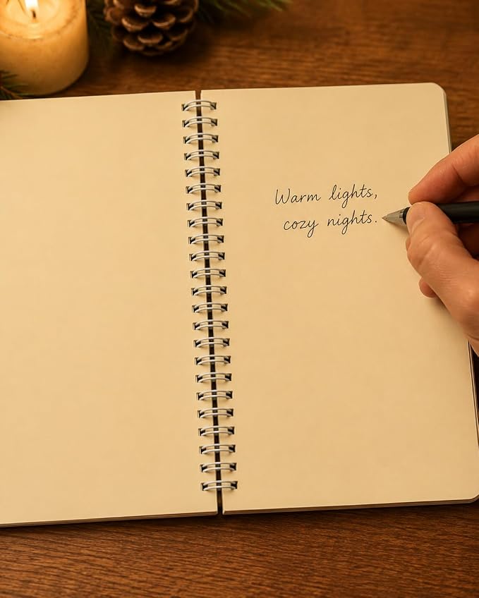 100 Pages DIY Christmas Pearl Diamond Art Painting Notebook，Style A