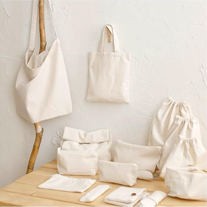 Barcelonetta | Canvas Fabric | Cotton Duck | Medium Duty | Natural 7oz | 62'' Wide | Arts & Crafts, Backings, Covers, Placemats (50 Yard Roll)