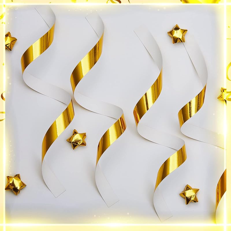 Kigeli 1000 Sheets Origami Star Paper Strips,Gold,Solid Style