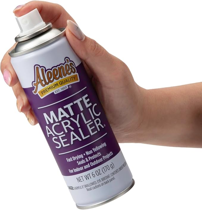 Aleene's Spray Finish 6oz Acrylic Sealer, 6 Ounce (Pack of 1), Clear-Matte