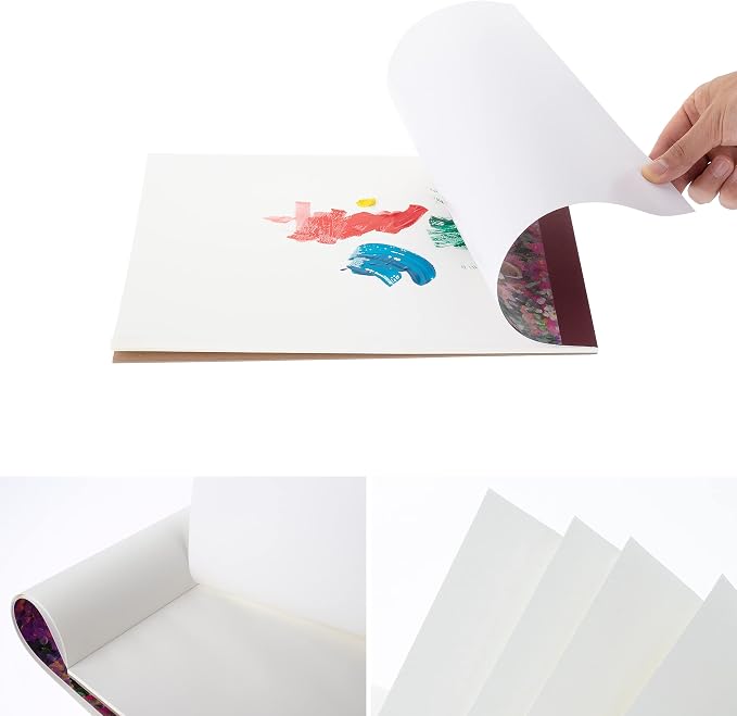 Mr. Pen- Disposable Paint Palette Paper Paint Pad, 9"x12", 46 Sheets | Acrylic Paint Paper, Suitable for Watercolor, Gouache, Acrylic and Oil Paints, Tear-Off Palette Sheets for Painting