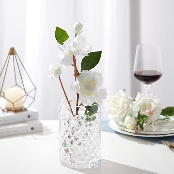 FALAMON 140,000 Clear Beads for Vases, Transparent Vase Filler, Christmas Decoration, Wedding Centerpiece, Floating Candles, Floral Decoration